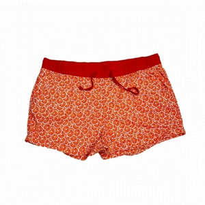 George orange shorts lemon oranges pattern elastic waistband size XL woman